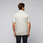 Button-Down Interlock Knit Polo // Chalk (XL)