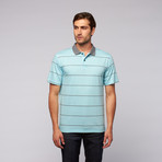 Short-Sleeve Innosoft Stripe Knit Golf Shirt // Aqua (2XL)