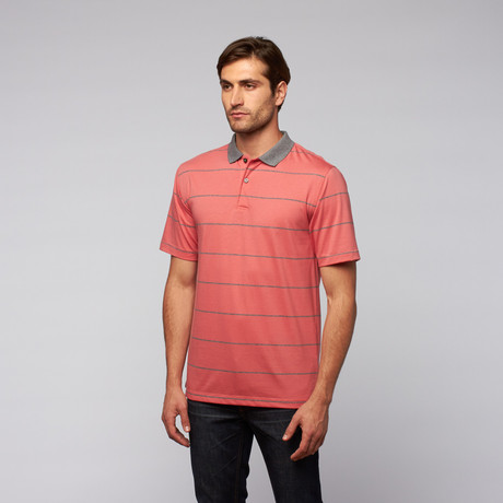 Short-Sleeve Innosoft Stripe Knit Golf Shirt // Sunwash (S)