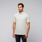 Short-Sleeve Performance Stripe Knit Golf Shirt // Chalk (L)