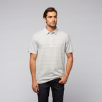 Short-Sleeve Performance Stripe Knit Golf Shirt // Chalk (L)