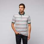 Short-Sleeve Stripe Classic Knit Golf Shirt // Cypress (XL)