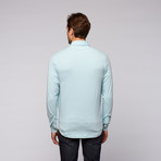 Long-Sleeve Stretch DryTech Shirt // Heather Aqua (M)