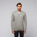 Henley Sweater // Heather Grey (XL)