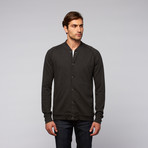 Button-Up Golf Sweater // Heather Black (2XL)