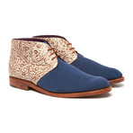 Tooled Leather Chukka // Blue Suede (US: 8)