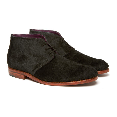 Pony Hair Chukka // Black (US: 8)