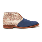 Tooled Leather Chukka // Blue Suede (US: 8)