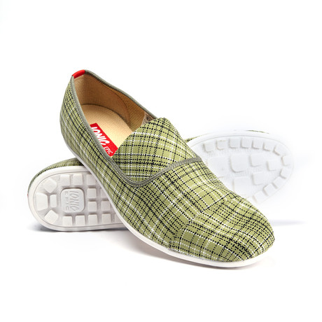 Paris Stripe Slip-On Sneaker // Green (US: 7)