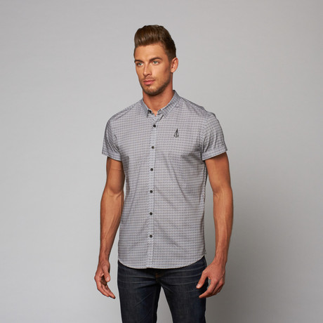 AKA Clothing // Bone Printed Shirt // White (S)