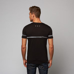 Ribbon Printed Tee // Black (XS)