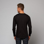 Luca V-Neck Shirt // Black (XS)