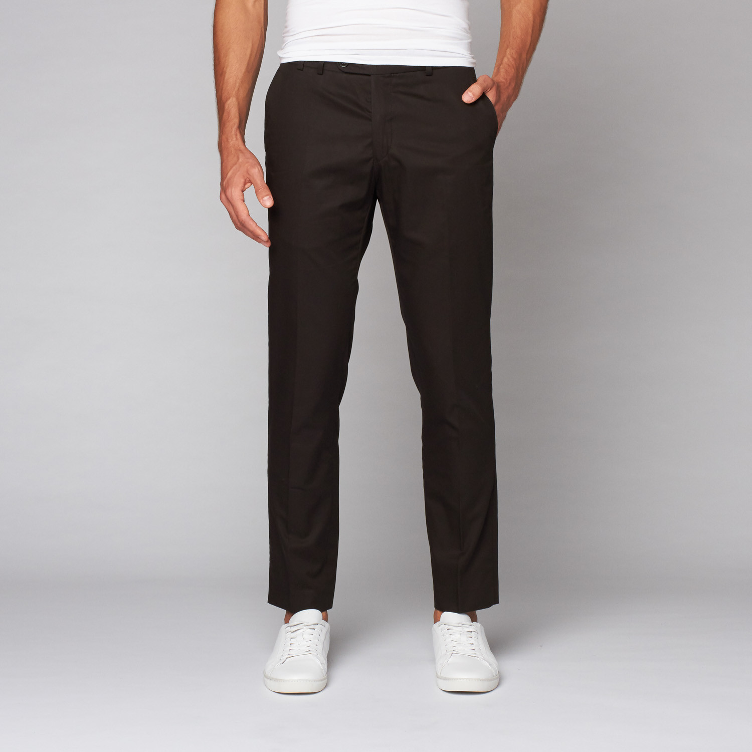 3/4 Length News Trouser // Black (36WX30L) - AKA Clothing - Touch of Modern