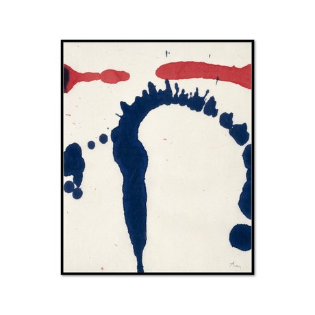 Robert Motherwell // Lyric Suite (Red and Blue #2), 1965 (12.25"W x 14.9"H)