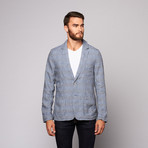 Textured Chino Blazer // Blue (2XL)