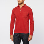 Gramercy Foundry // Pique Polo Knit Shirt // Red (M)