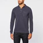 Gramercy Foundry // Pique Polo Knit Shirt // Indigo (XL)