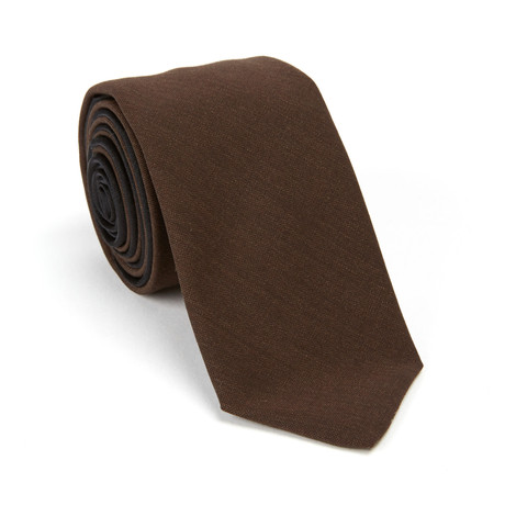 J. Lindeberg Wool Tie // Chocolate