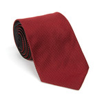 J. Lindeberg Silk Tie // Maroon Micro Dot