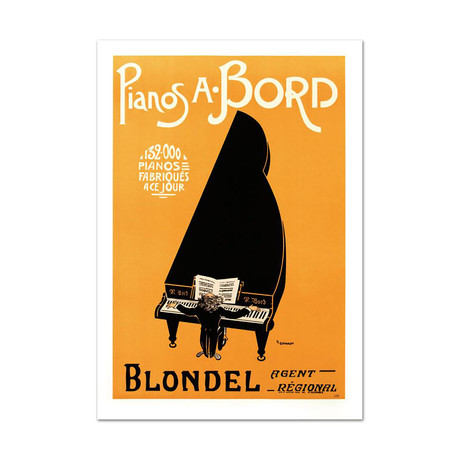 Pianos A Bord // Hand-Pulled Lithograph