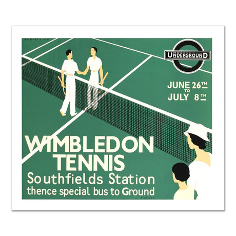 Wimbledon Tennis // Hand-Pulled Lithograph