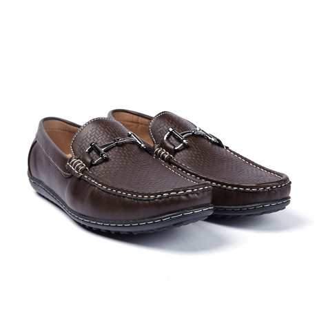 J's Awake Contrast Stitched Driving Shoe // Coffee (US: 7.5)