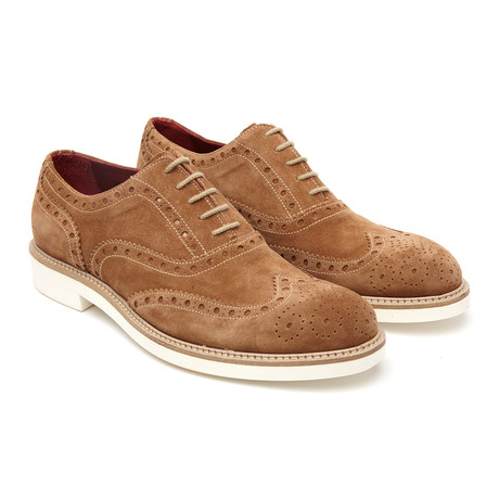 Alexander 1910 // Jardo Suede Brogue // Saddle (US: 7)