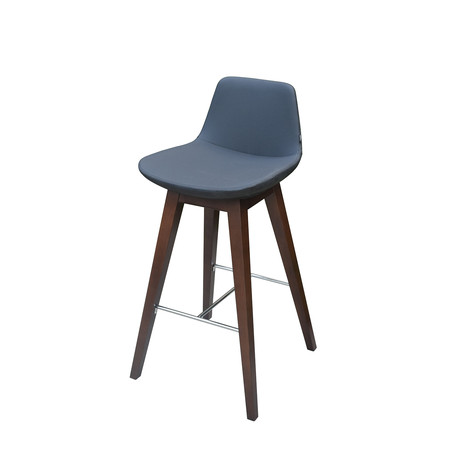 Pera Counter Stool (Taupe + Beechwood)