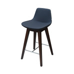 Pera Counter Stool (Taupe + Beechwood)