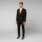3-Piece Slim Cut Suit // Black (US: 36R)