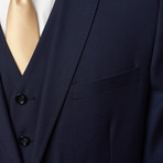 3-Piece Slim Cut Suit // Navy (US: 40S)