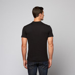 Basic Henley Tee // Black (M)