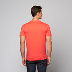 Basic Henley Tee // Infra Red (L)