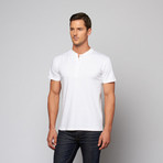 Basic Henley Tee // White (S)