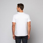 Basic Henley Tee // White (XL)