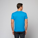 Slub Y-Neck Henley // Turquoise (M)