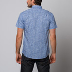 Slate & Stone // Lance Micro Floral Print Shirt // Blue Floral (S)