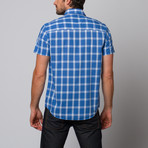 Slate & Stone // Plaid Button Up Shirt // Blue (M)