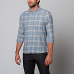 Slate & Stone // Everton Plaid Shirt // Blue + White (M)