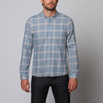 Slate & Stone // Everton Plaid Shirt // Blue + White (L)