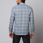 Slate & Stone // Everton Plaid Shirt // Blue + White (S)