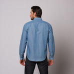 Slate and Stone // Denim Linen Shirt // Blue (S)