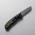 RAT Model II // Green Stonewash Blade