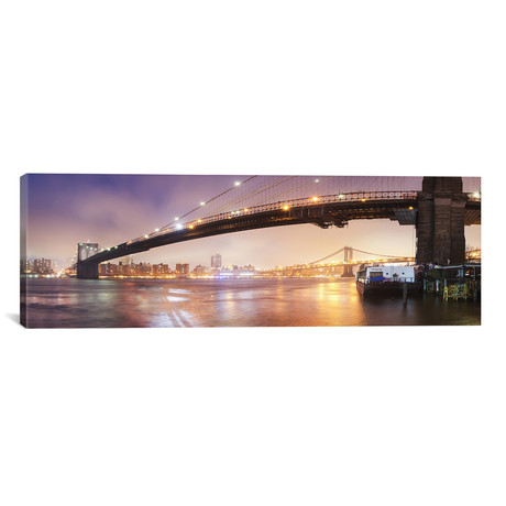 Brooklyn Bridge Panoramic #1 (36"W x 12"H x 0.75"D)