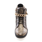 Zinc High-Top Sneaker // Black Giant Python (US: 9.5)