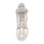 Zion High-Top Sneaker // Gold Silver (US: 8.5)