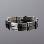 Stainless Steel Bracelet with Screw Detail // Metallic