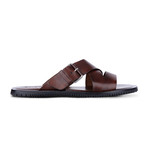 Leather Sandals // Dark Brown + Buckle (Euro: 39)