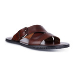 Leather Sandals // Dark Brown + Buckle (Euro: 39)