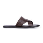 Leather Sandals // Dark Brown (Euro: 39)